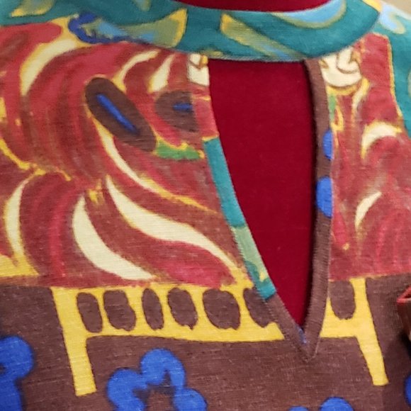 Vtg Goldworm 100% Merino "Matisse" Dress Sz 14 - Picture 3 of 9